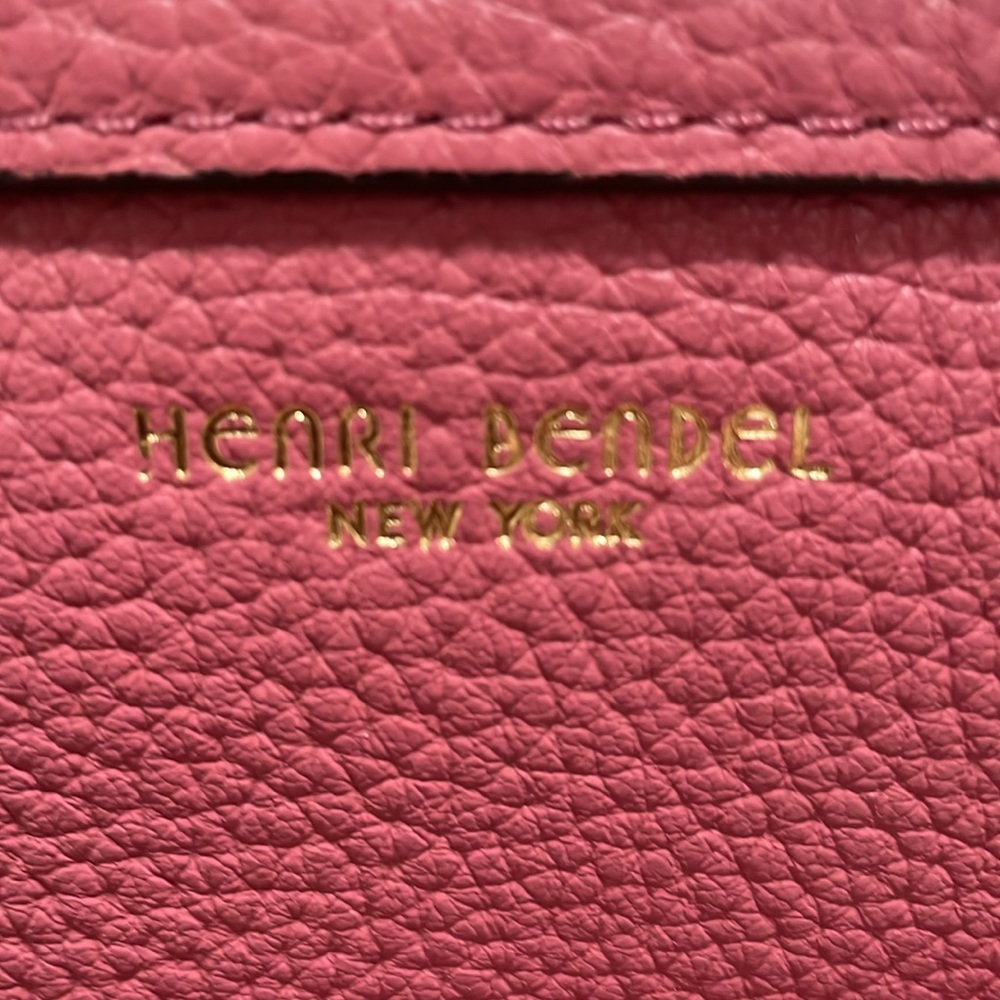 🔥 Henri Bendel Pink leather Mini Rivington with bag charm. - Picture 10 of 10